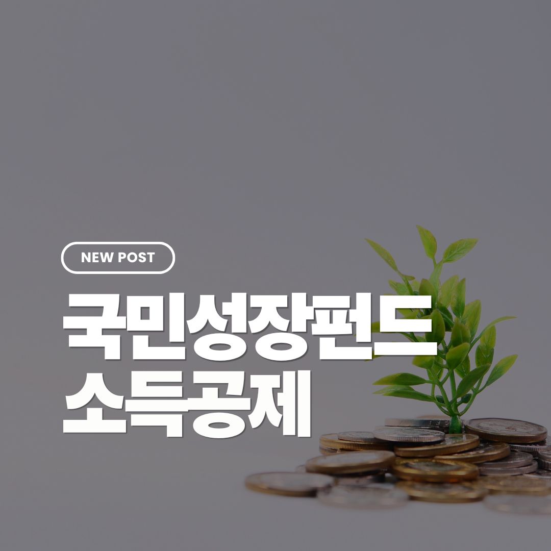 국민성장펀드-소득공제